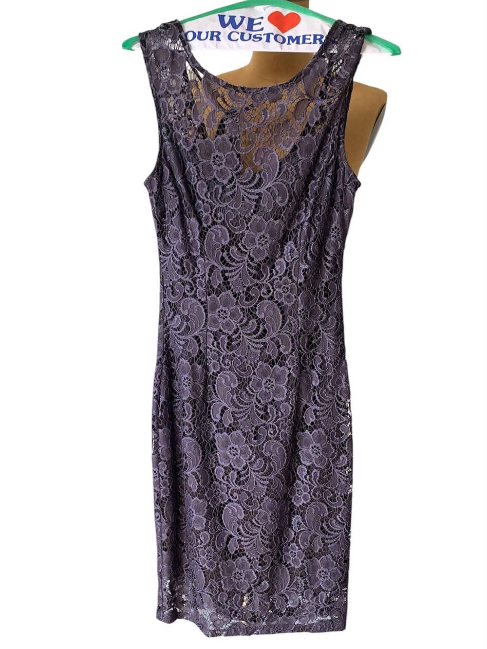Le Château Black Dress with Scoop Neck